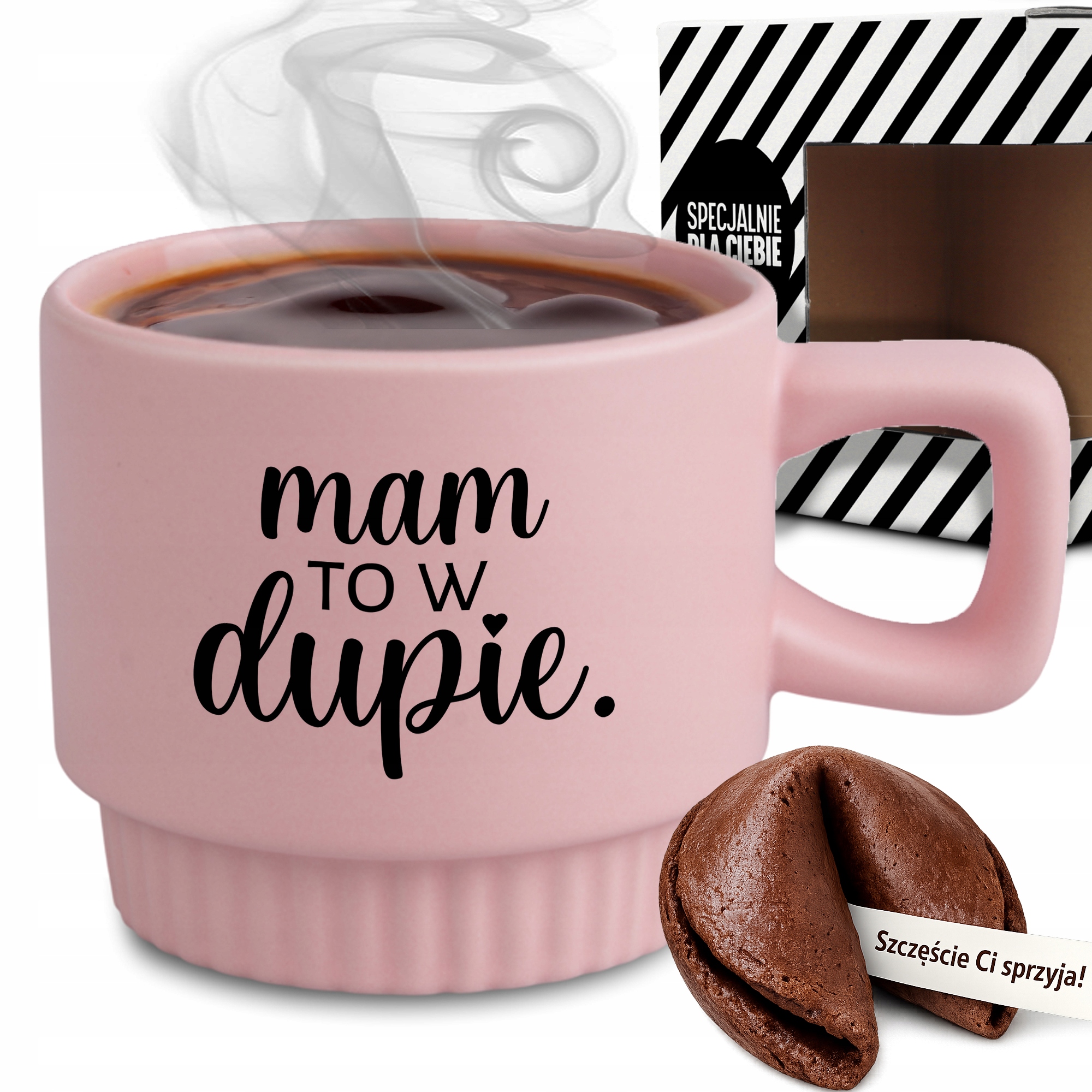 Ryhovaný Hrnček, Darček Do Kancelárie, Ružový, Mám To V D*pe, Koláčik, Veštenie