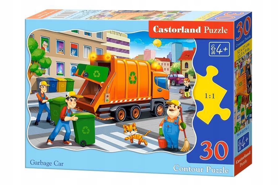 

Puzzle 30 el. Garbage Car