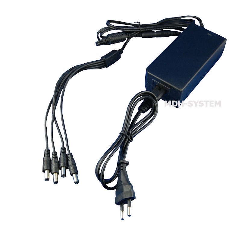 ZASILACZ DO KAMER CCTV 12V DC 4A 4 WYJŚCIA 12 V Kod producenta 12V DC 4A 4 WYJŚCIA