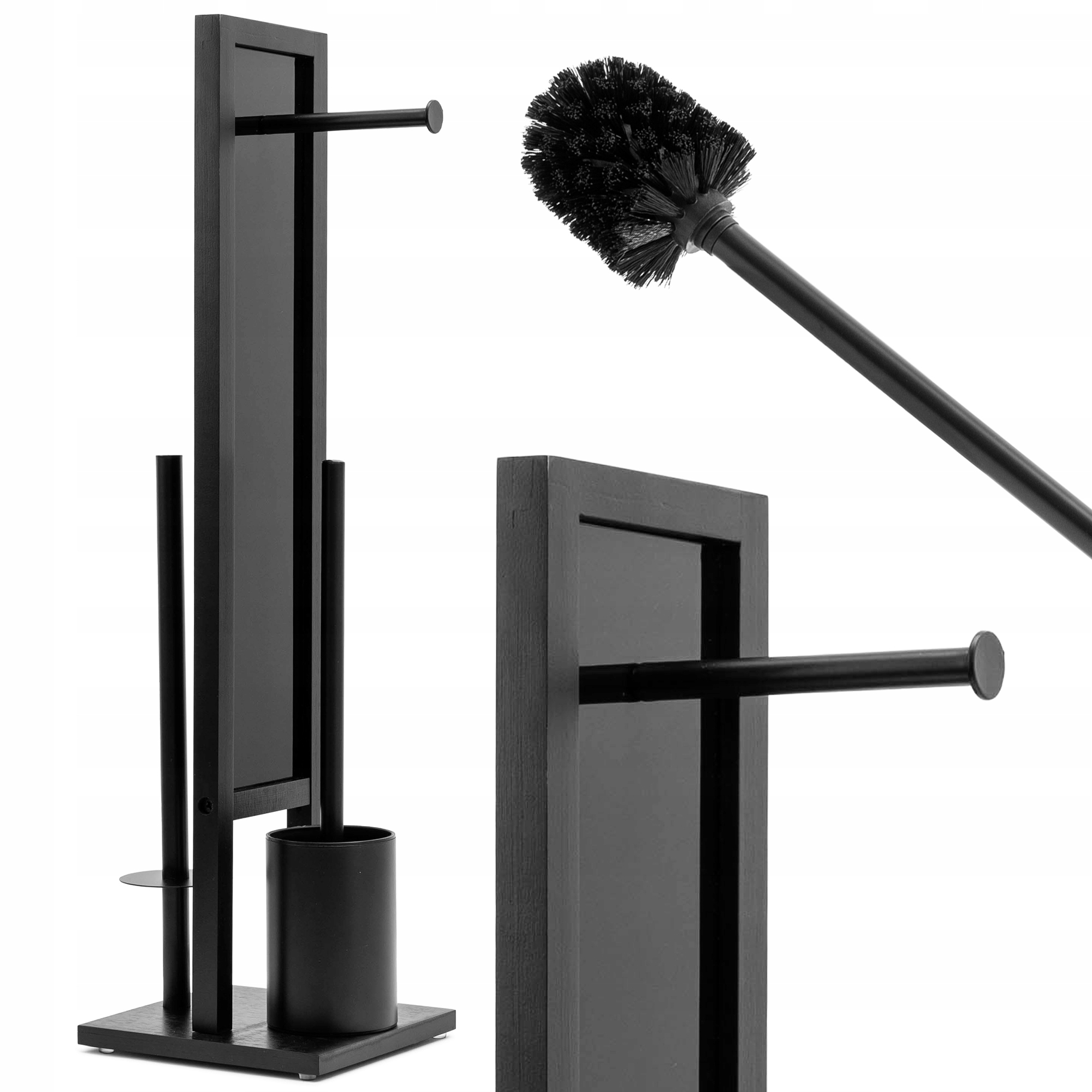 

Stojak Na Papier Toaletowy Wc 3w1 Black Rea