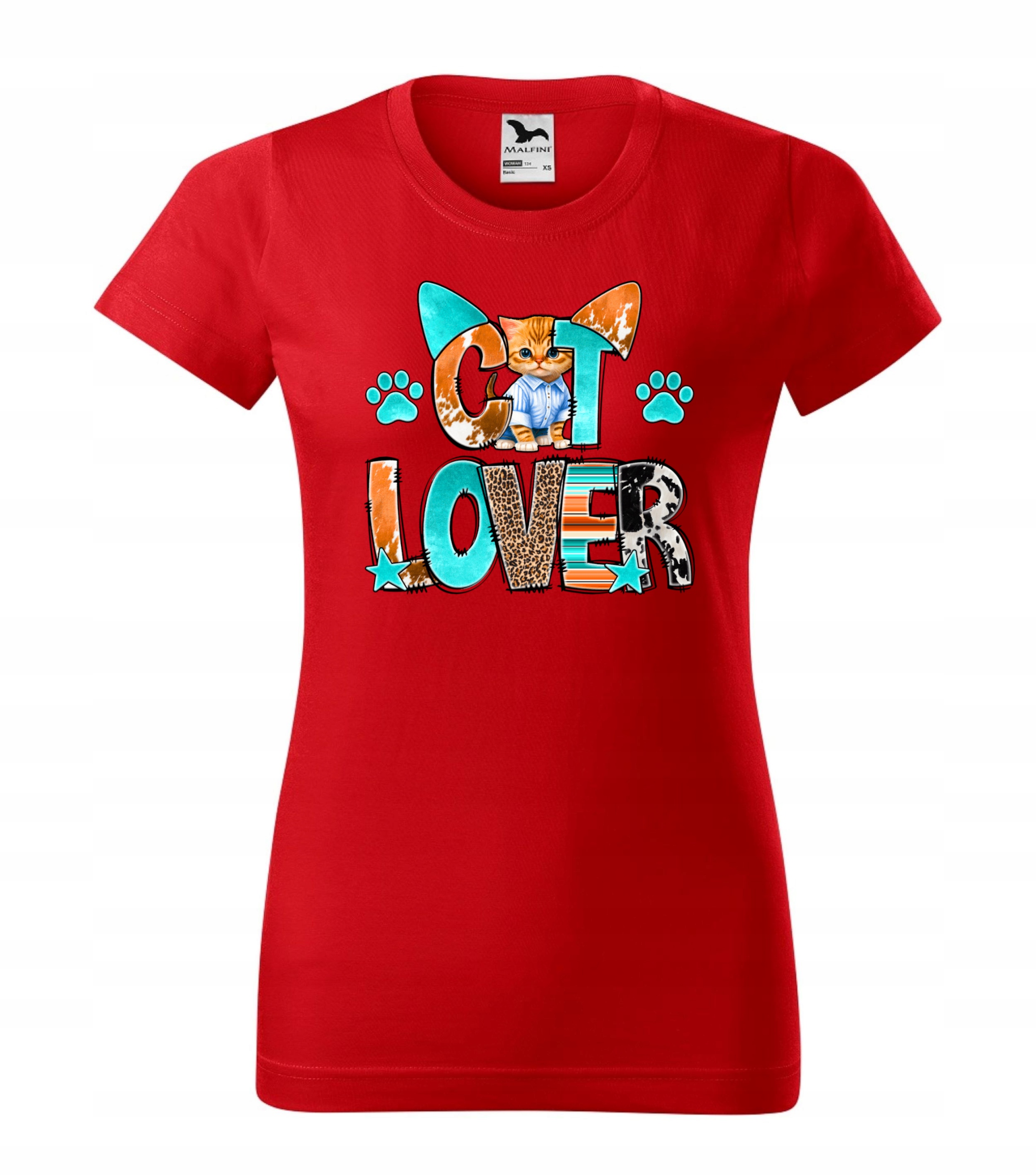 

Koszulka Damska Z Kotem Tshirt Kot L