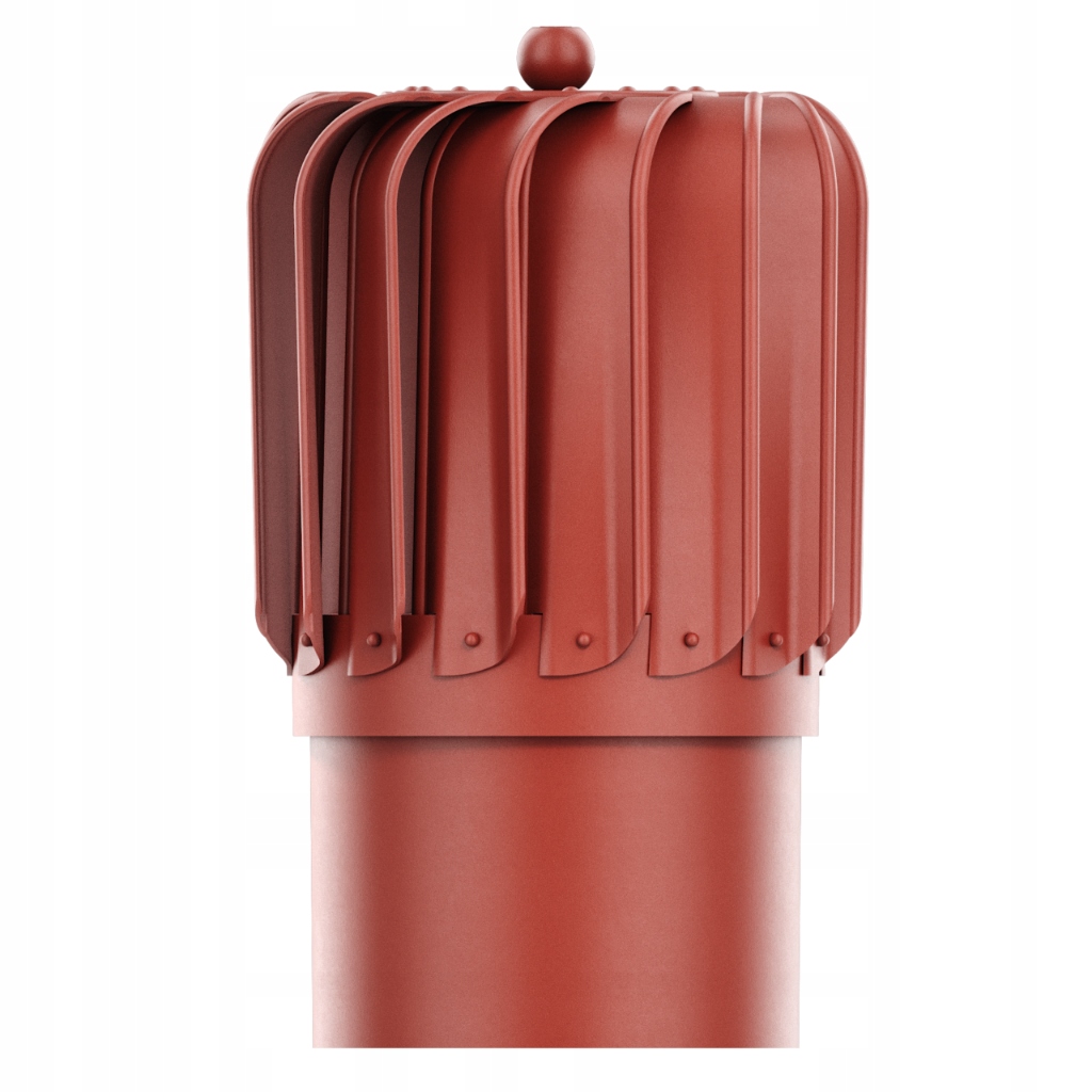 Podélná komínová vložka pro Ventilaci Otočná fi150 Červená 3009