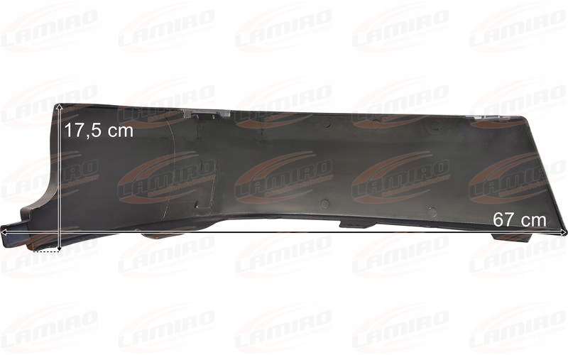 VOLVO FH4 13- ZDERZAK CZĘŚĆ LEWA szary Strona zabudowy przód