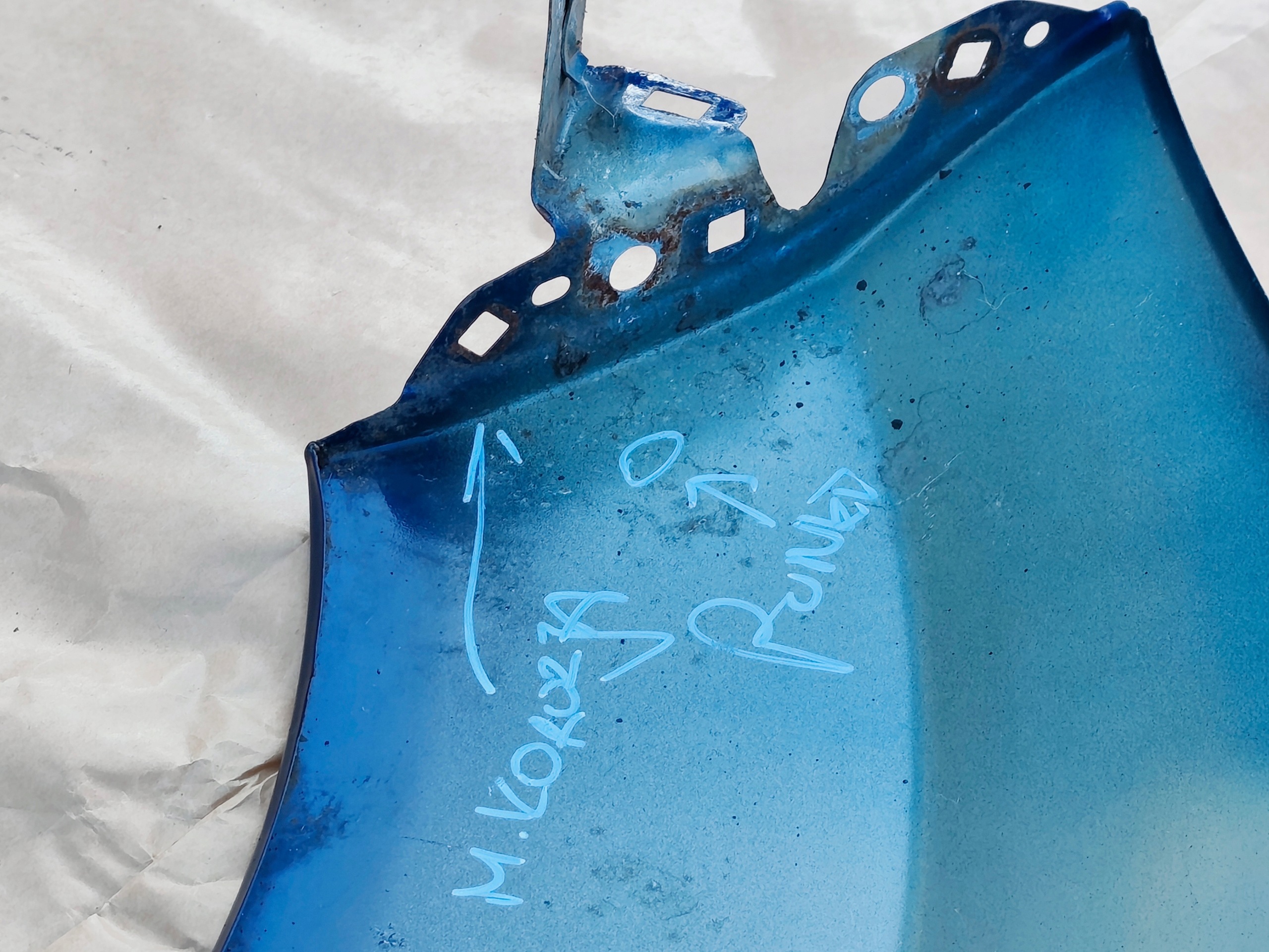 FORD FIESTA MK7 LIFT 2012-2017 parafango destra anteriore DEEP IMPACT BLUE