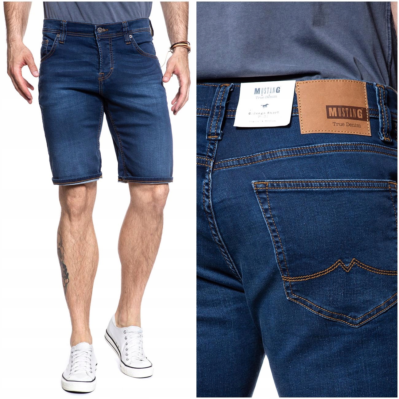 

Mustang Chicago Męskie Szorty Spodenki Krótkie W33