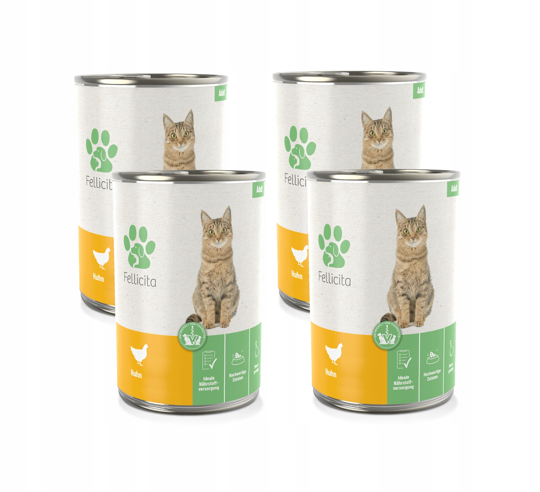 Levně Fellicita Cat Pure Chicken kuře 4x400 g