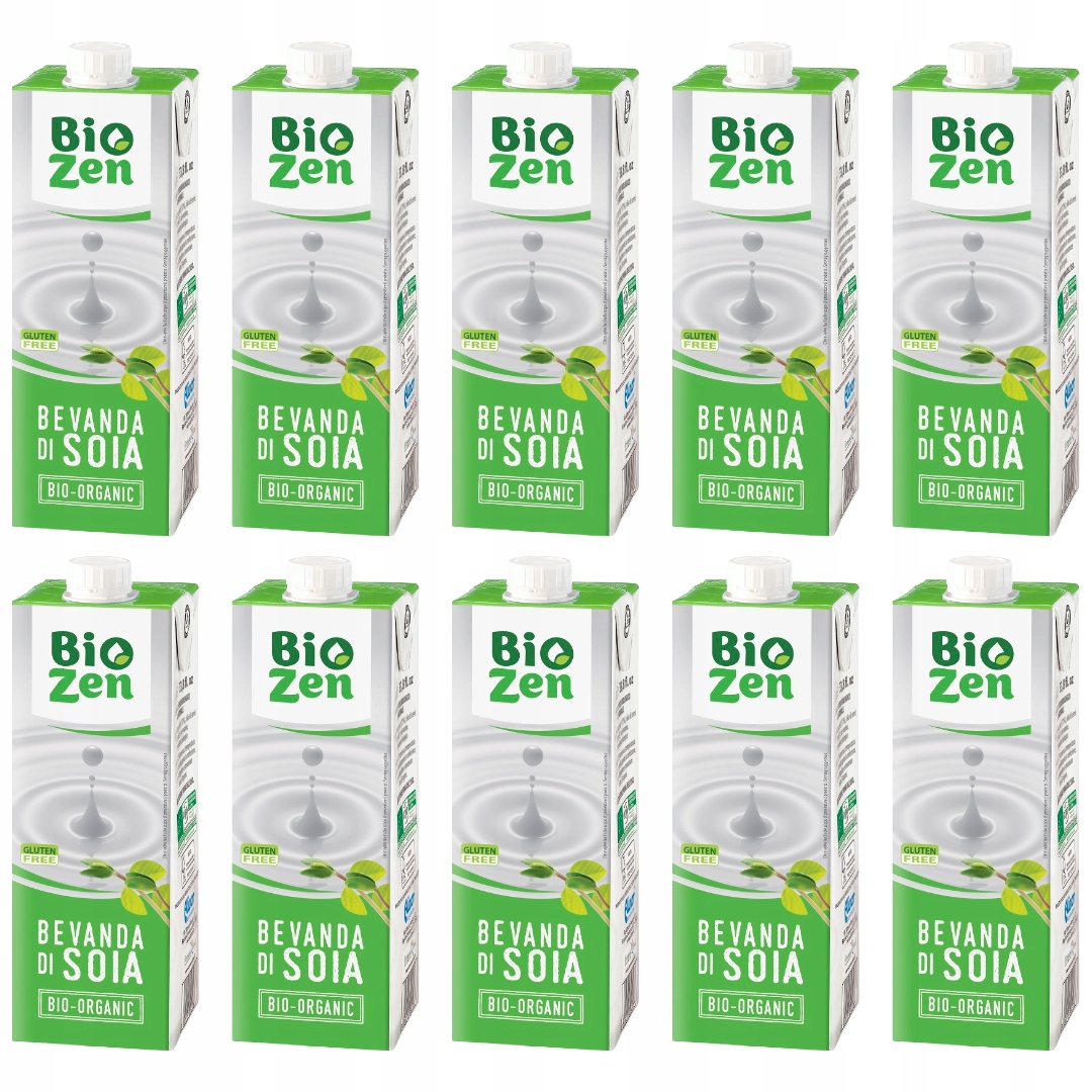 Levně 10 x Sada sójového mléka rostlinný nápoj Bio Přírodní bezlepkový veganský
