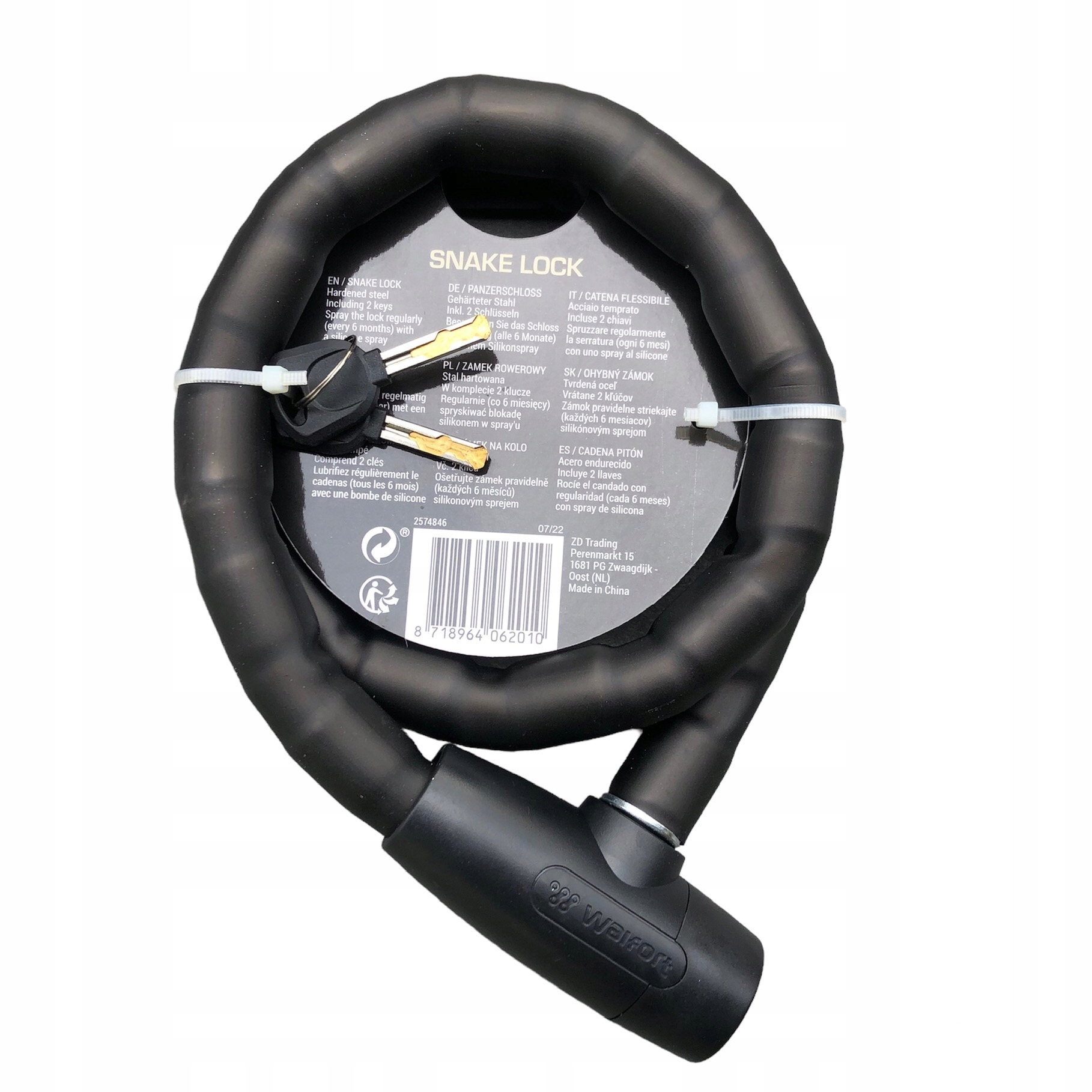 ZAPIĘCIE NA ROWER BLOKADA SKUTER MOTOCYKL ŁAŃCUCH Marka Walfort