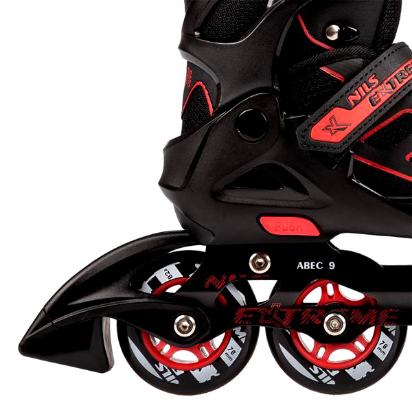 ROLKI FITNESS REGULOWANE 31-34 CZARNO-CZERWONE Kod producenta NA14174 A