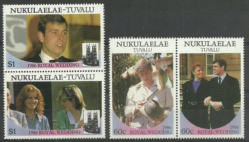 Tuvalu 1986 Mi 96-99 Czyste **