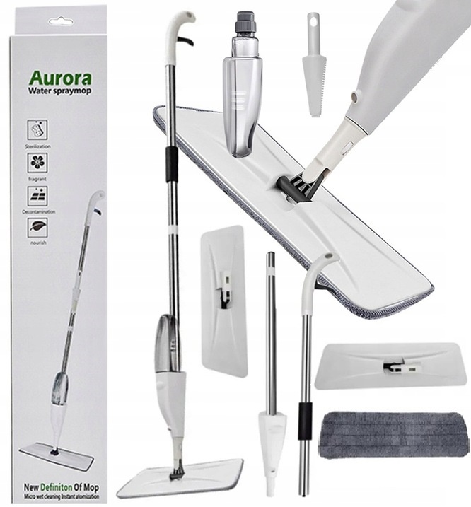 Levně Sprej Mop s Pumpičkou A Tryskou A Nádržkou Na Tekutinu – vložka na mytí mikrovlákna