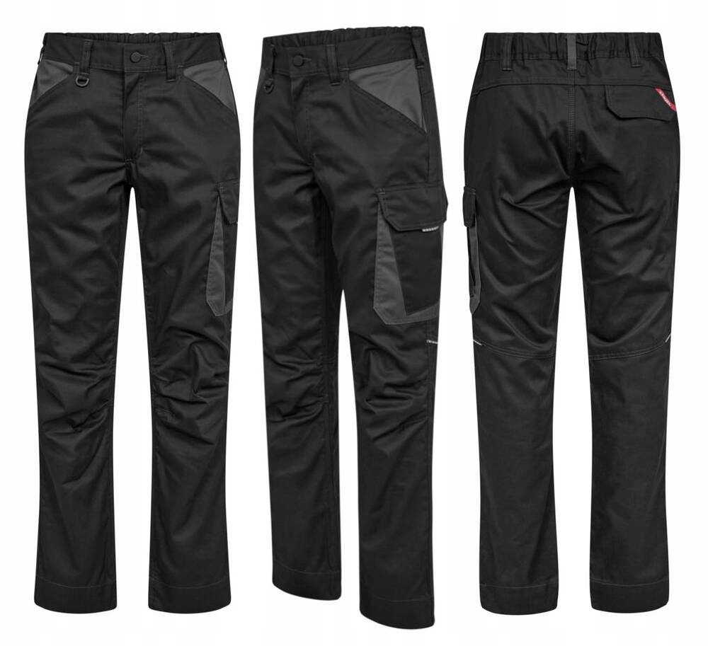 Spodnie Monterskie Robocze Do Pasa Engel Venture Service Czarne 52