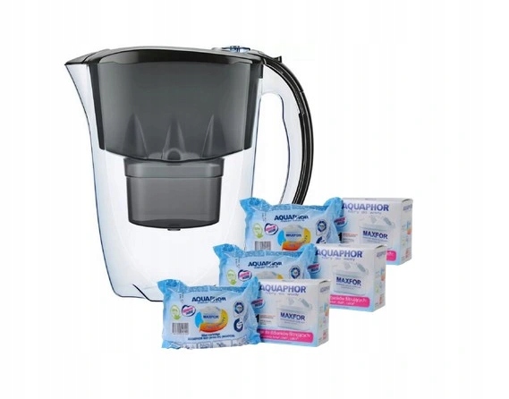 3x FILTR WKŁAD AQUAPHOR MAXFOR + DZBANEK GRATIS