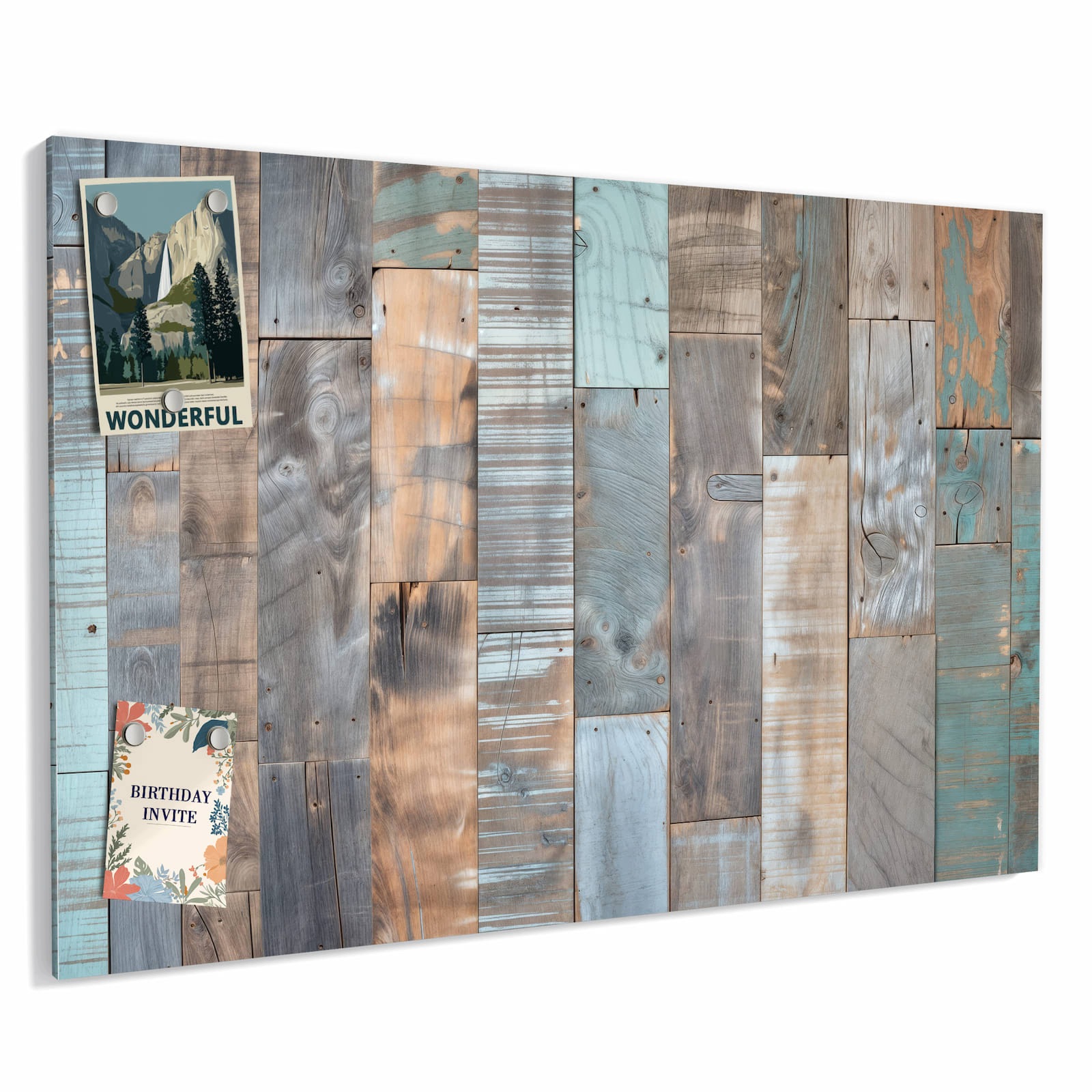 Magnetická tabule Prkna Vintage 60 × 40 cm