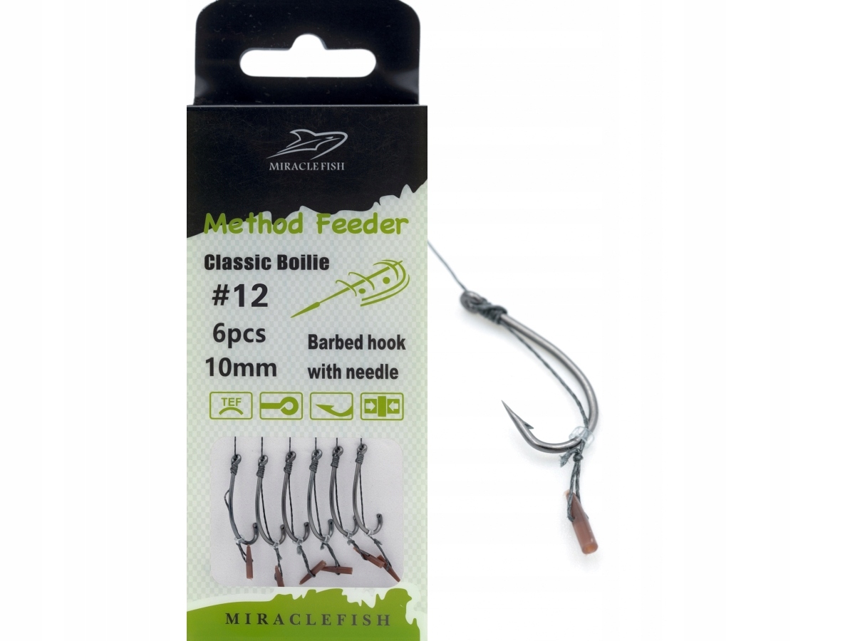 Miracle Fish Przypony Method Feeder Push Stop Nr 12