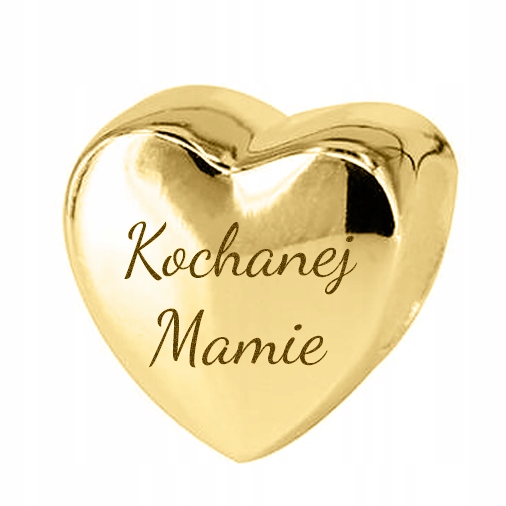 

Charms złoty 925 Kochanej Mamie zawieszka beads