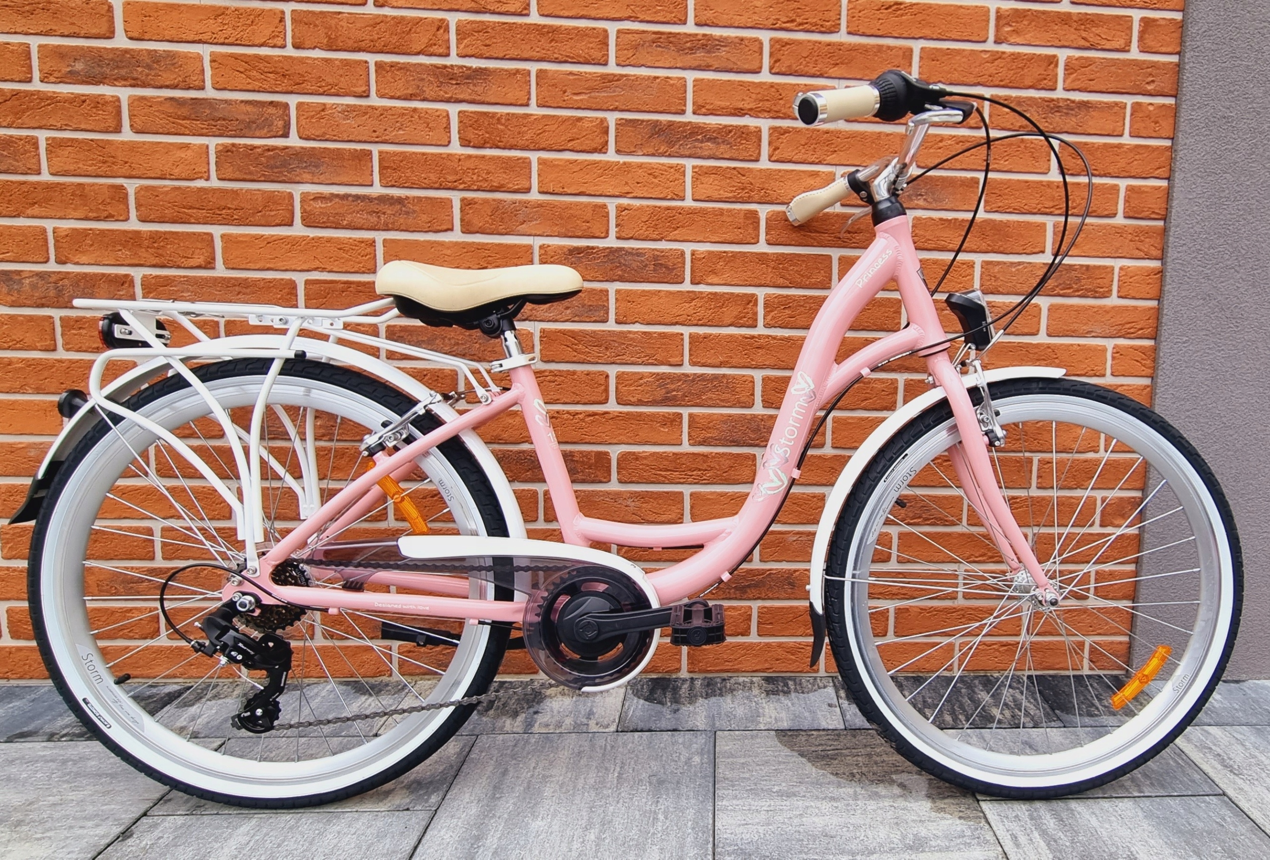 Rower Storm Princess koło 26 6 biegów rama 15 cali różowy