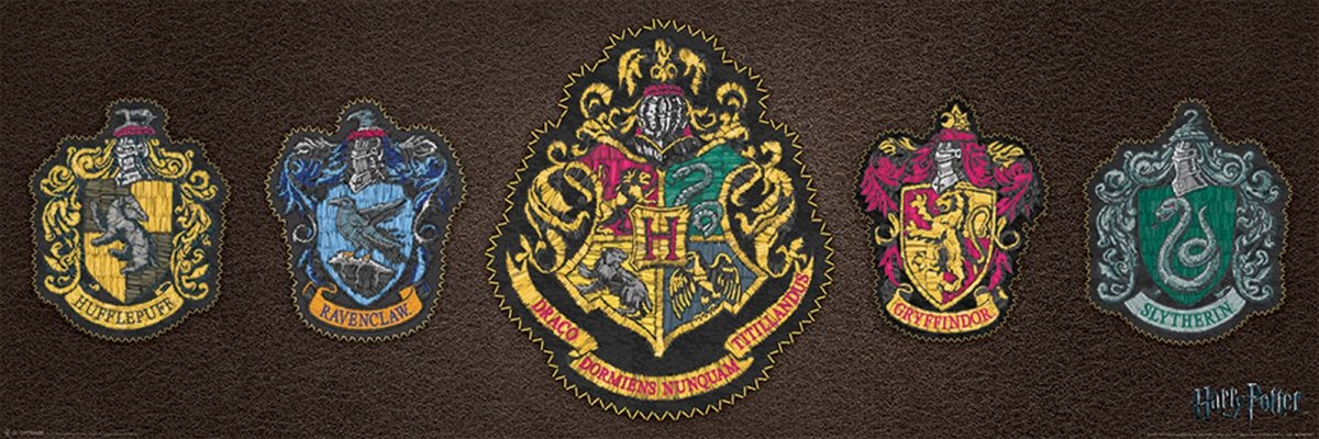 

Plakat Harry Potter Herby Domów 91,5x30,5 cm