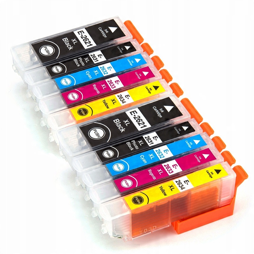 

10x Tusze 26 XL Do Epson XP510 XP600 XP605 XP610