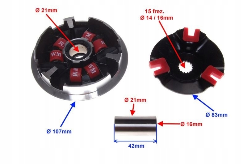 WARIATOR DO YAMAHA BWS 50 TUNING Producent Wilmat