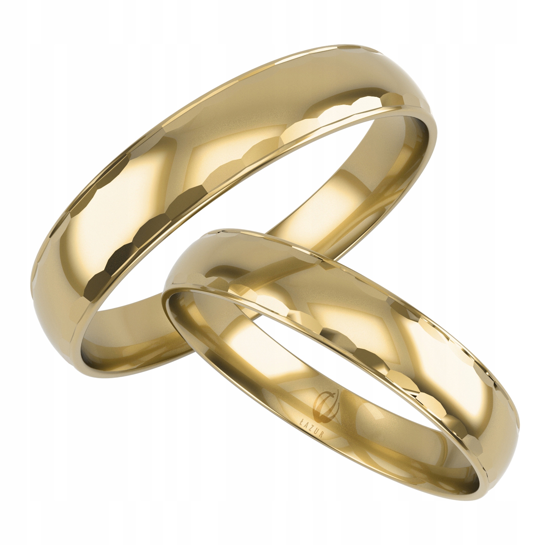 ZŁOTE ZDOBIONE OBRĄCZKI KLASYCZNE PR.0,333 4 MM