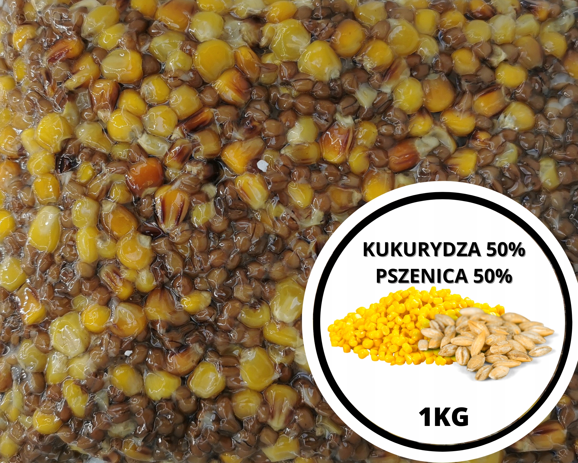 Kukurydza pszenica gotowa/gotowana SazanBaits 1kg
