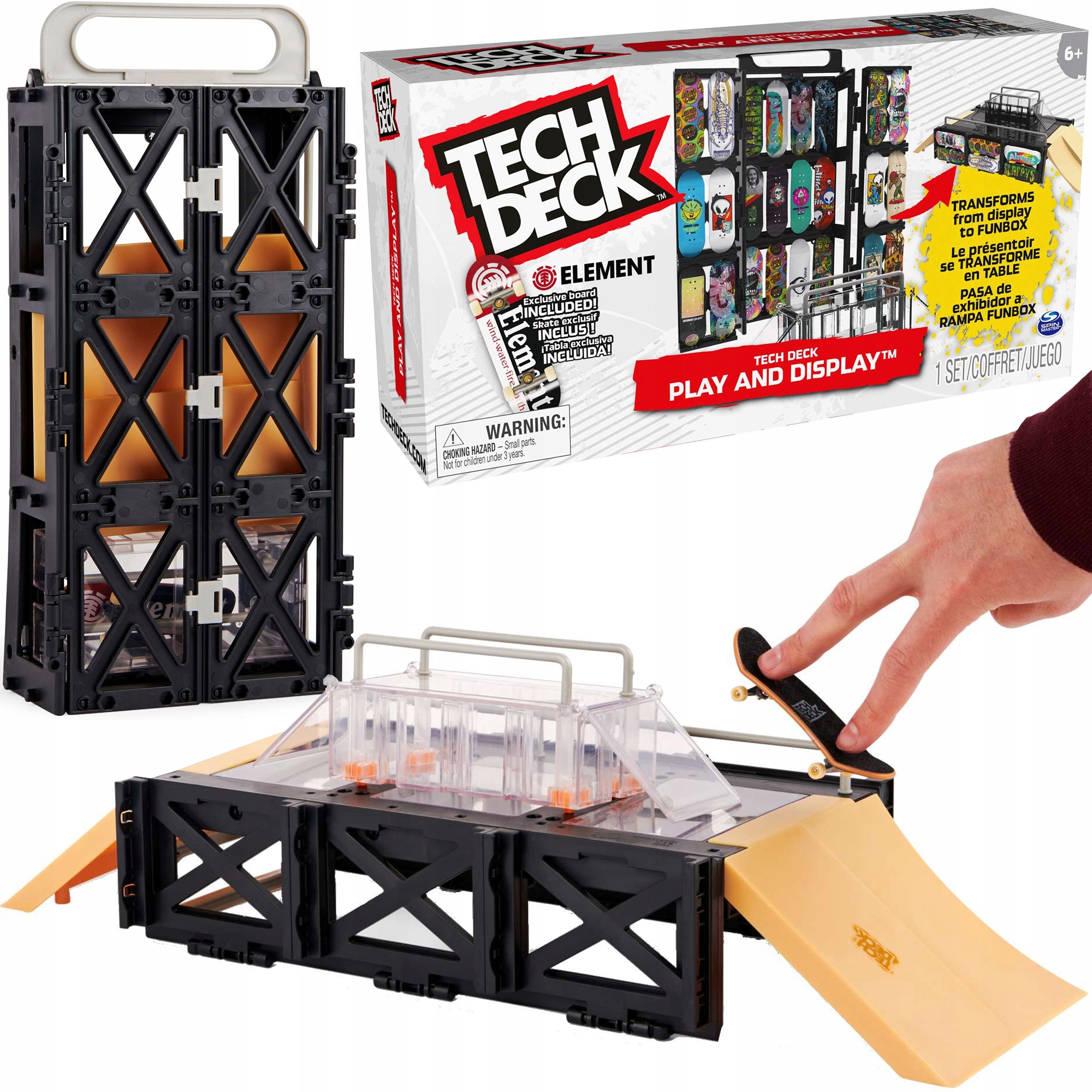

Tech Deck Element Futerał Deskorolki Deska Rampa