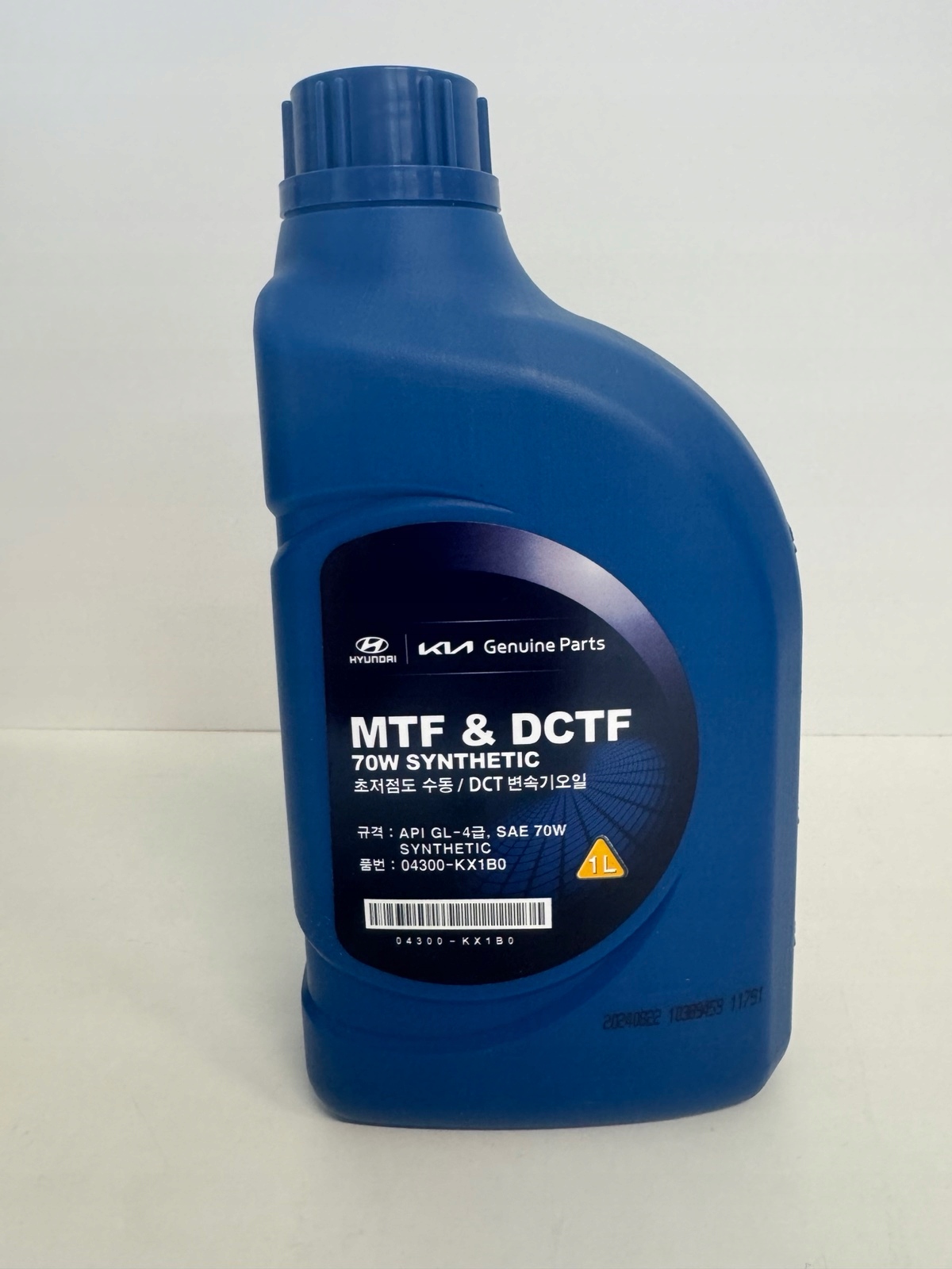 olej przekładniowy Hyundai/Kia Mtf & Dctf 70W 1L 04300-KX1B0 Oe