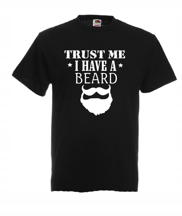 

L Koszulka Męska Trust Me I Have A Beard Broda