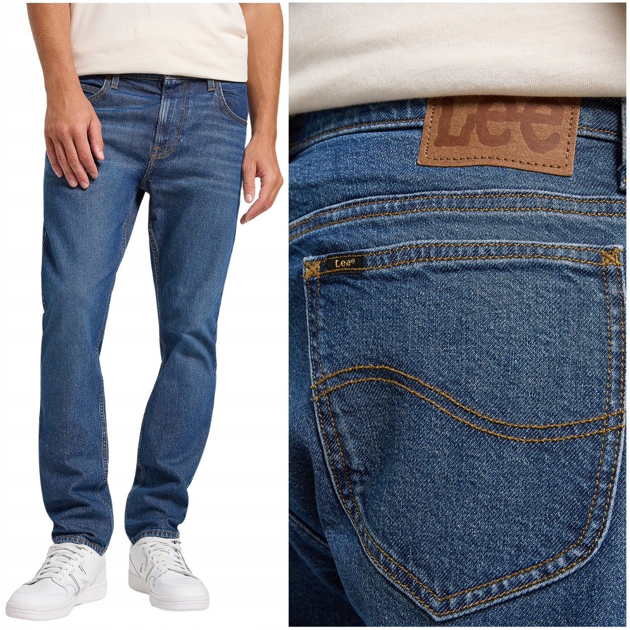 Lee Rider slim Leo lehce přiléhavé tmavé džínové kalhoty W29 L32