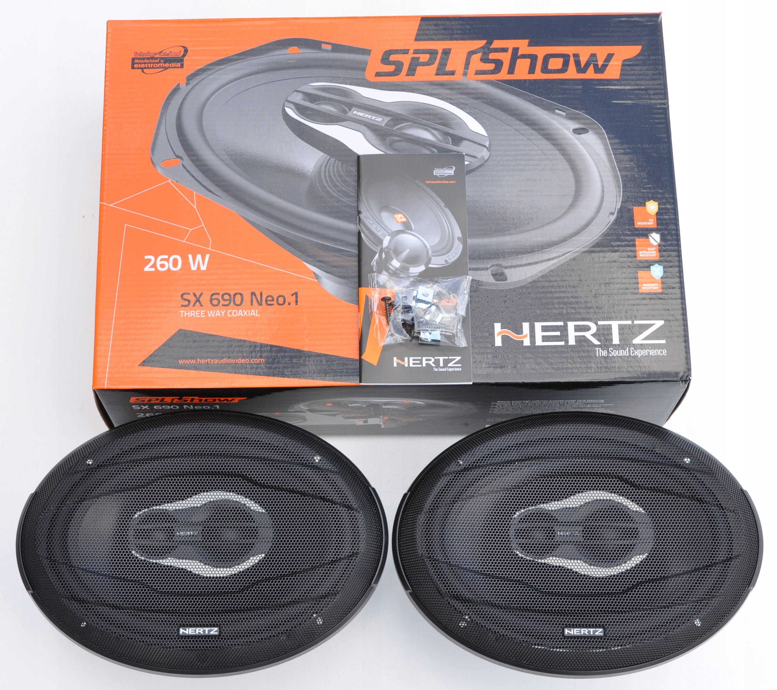 HERTZ SX 690 Neo SPL 94dB WSZYSTKO-ODPORNE, HARLEY Model SX 690 neo