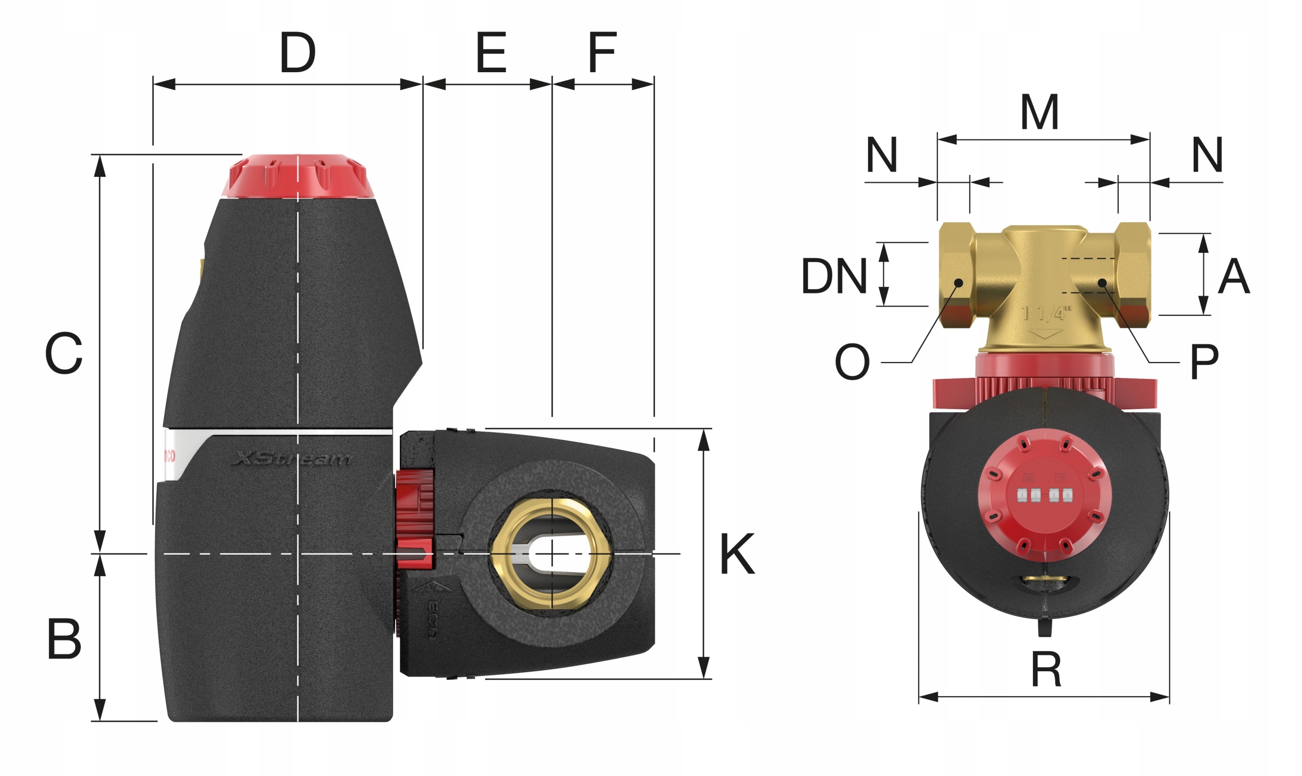 FLAMCO XStream Vent separator powietrza 1" DN25 EAN (GTIN) 8712874110021