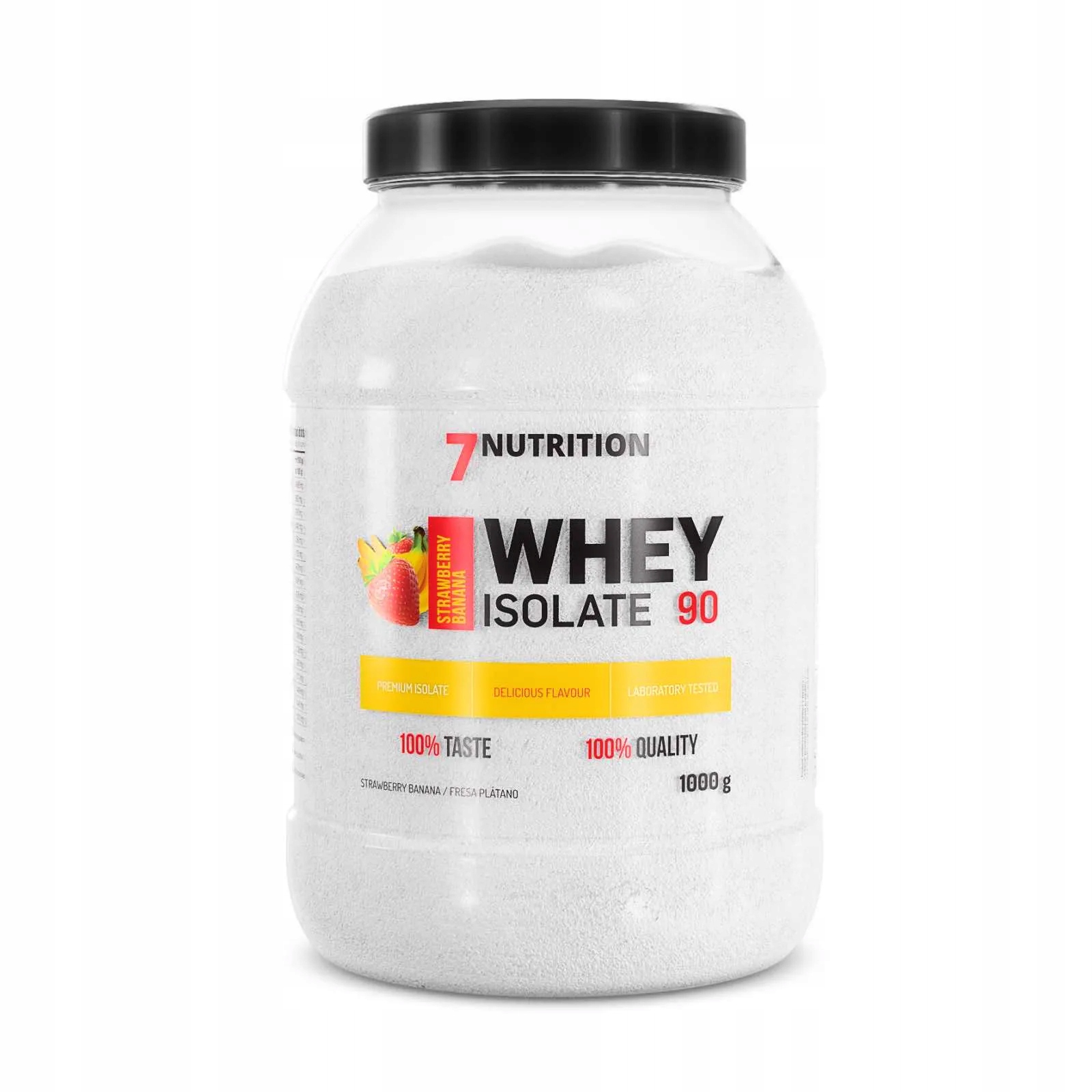 7NUTRITION Whey Isolate 90 Proteinový Izolát Doplněk Stravy Wpi 1kg Jahoda Banán