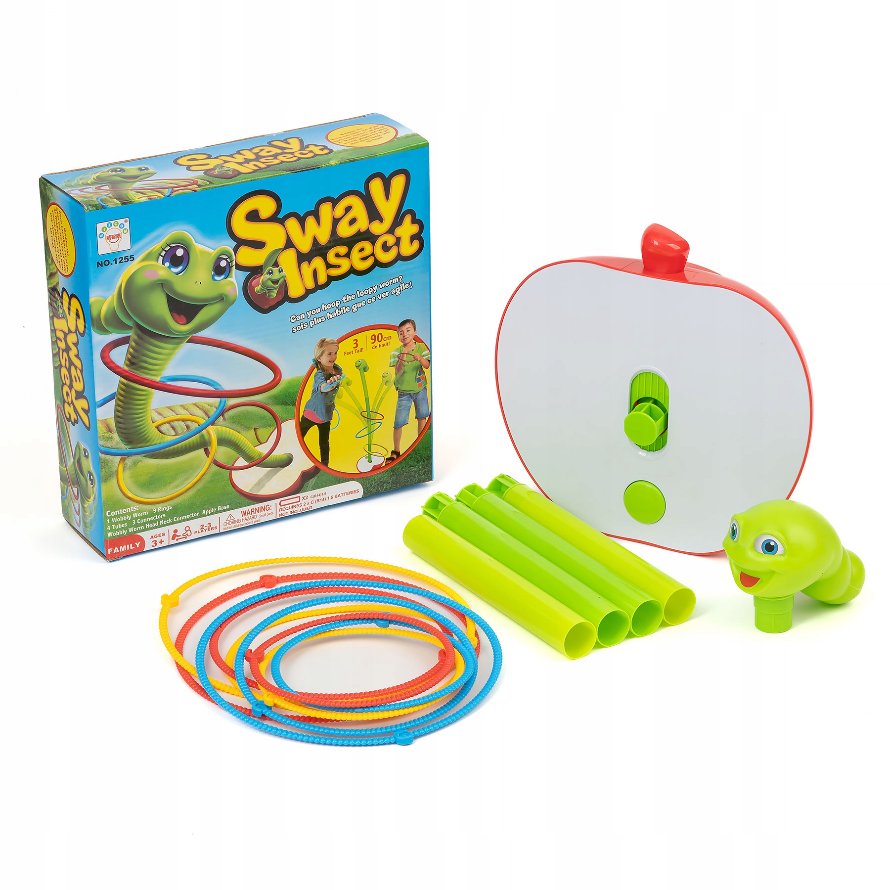 GRA ZRĘCZNOŚCIOWA TAŃCZĄCY ROBAK DLA DZIECI SWAY INSECT RZUCANIE PIERŚCIENI EAN (GTIN) 5907691110030