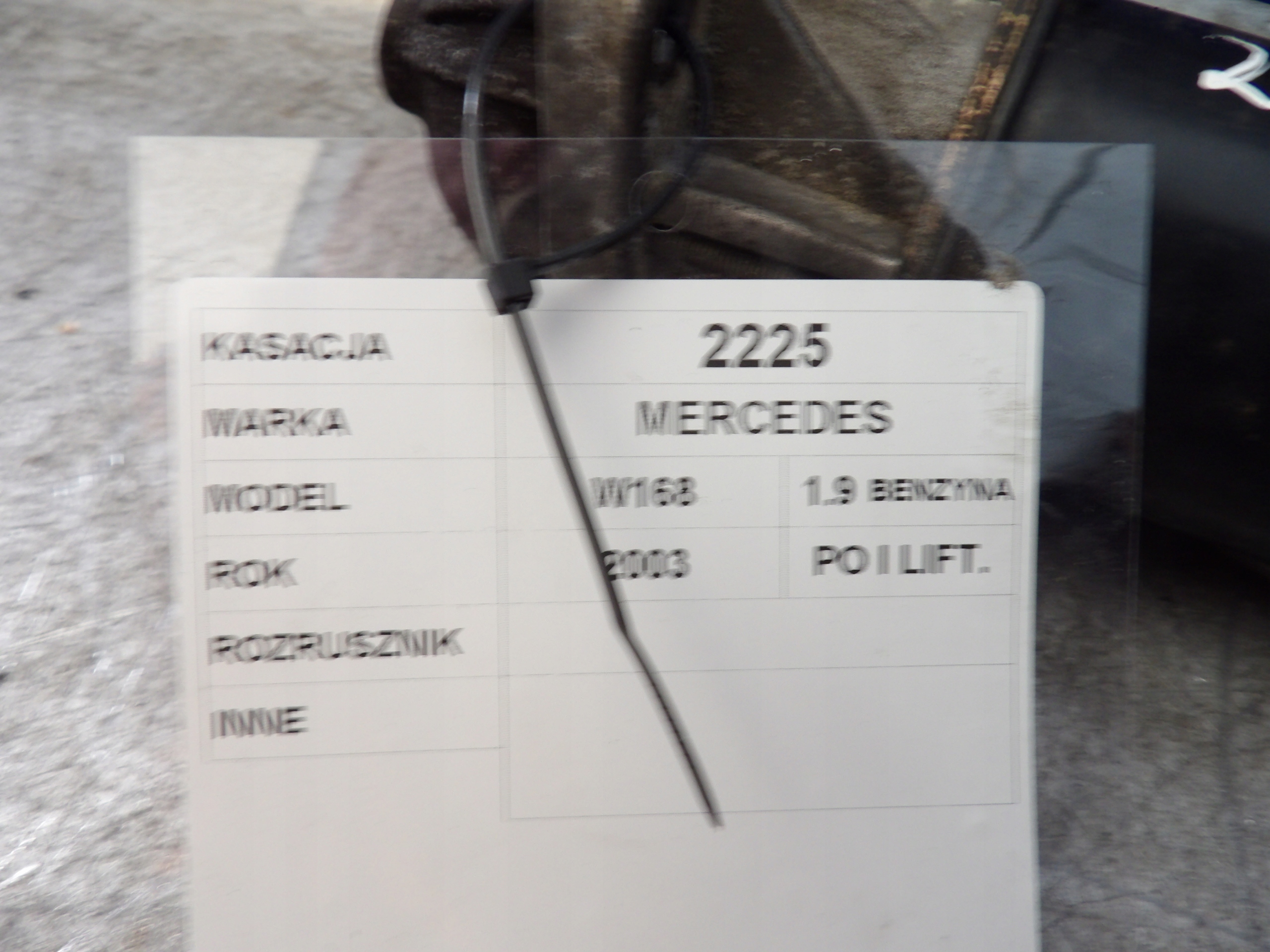 Mercedes A klasa W 168 1,9B starter 0051511101