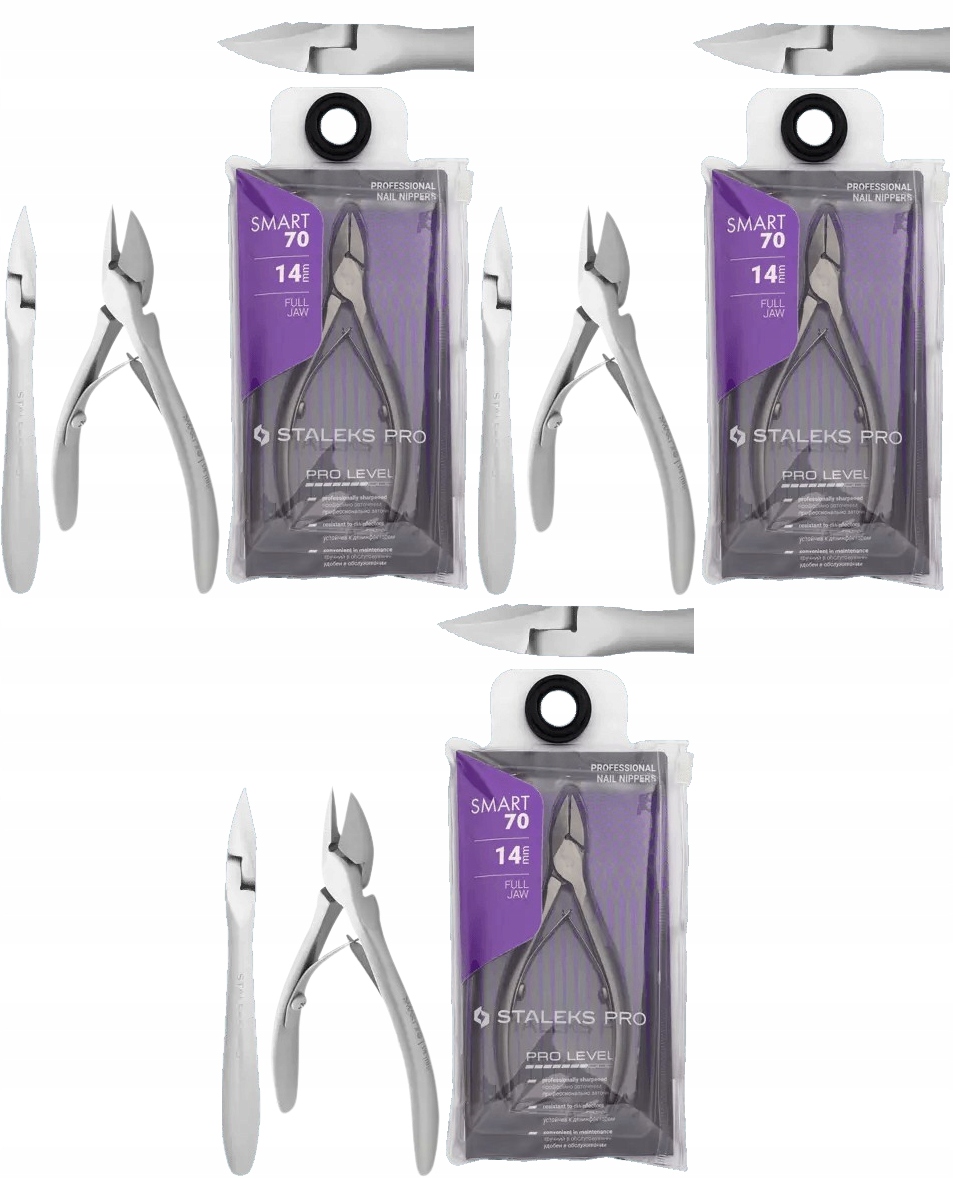 3 x Staleks Profesionální kleště na nehty Smart 70 14 mm Nekorodují