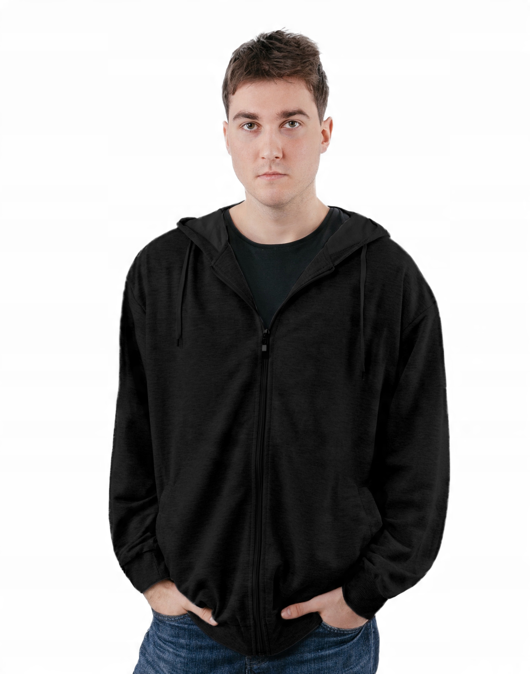 

Duża Bluza Męska Rozsuwana z Kapturem 2325-02 4XL