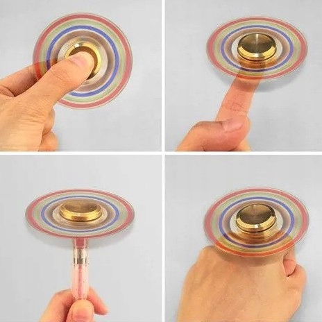 METALOWY SPINNER FIDGET ANTYSTRESOWY MOCNE ŁOŻYSKA CIĘŻKI SZYBKI + ETUI Marka Midex