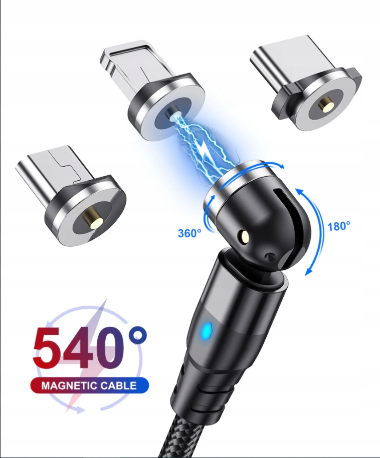 Kabel Ładowania Iphone 2 metry 2m Magnetyczny Producent inny