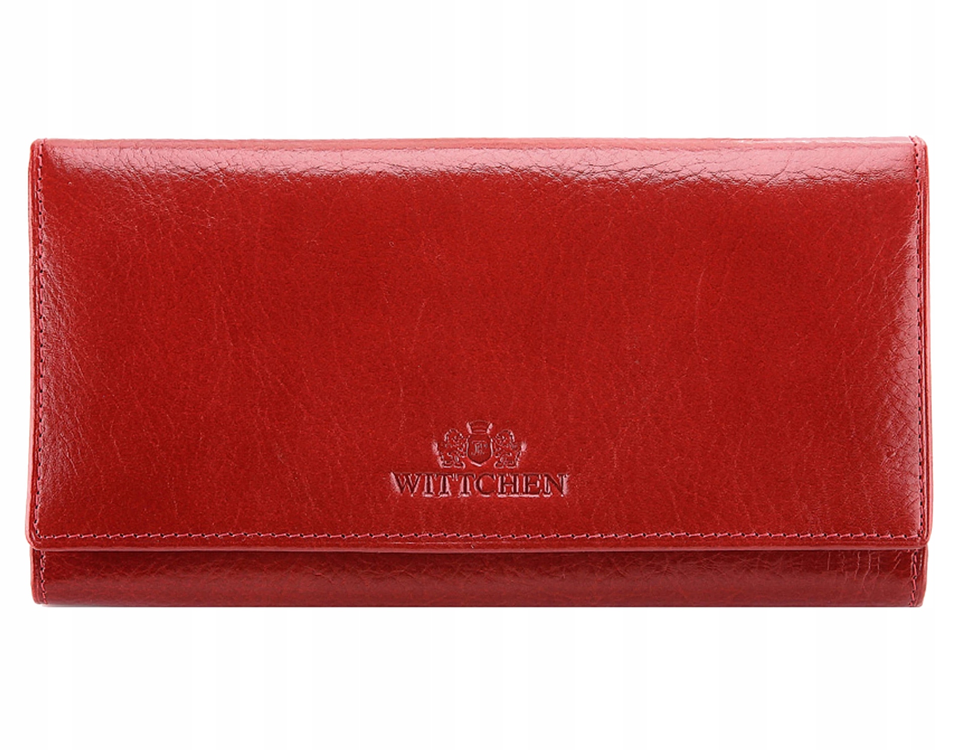 Wittchen portfel damski 21-1-075-3 skóra naturalna licowa czerwony kobieta