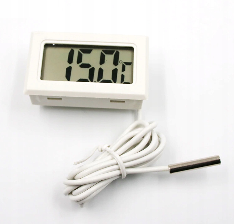 

Termometr elektroniczny cyfrowy LCD z Sondą Biały