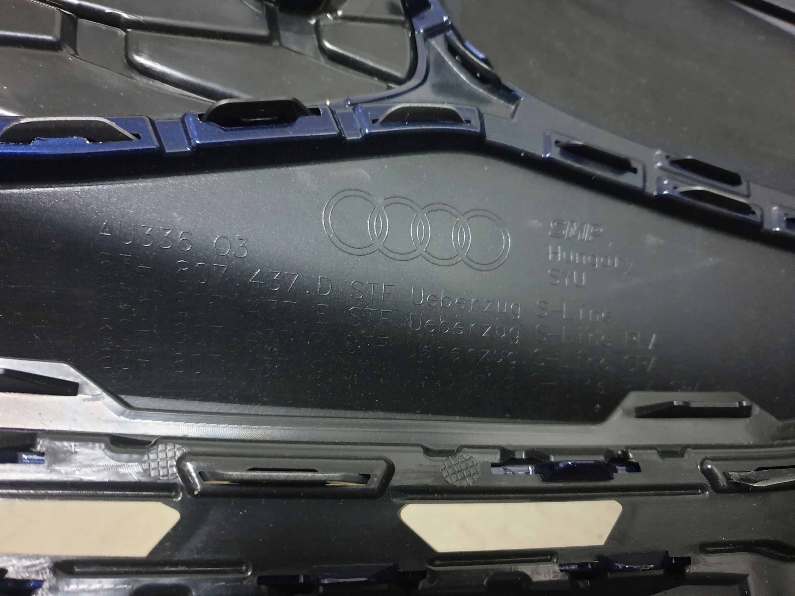 AUDI Q3 III 83H S-LINE 25-> bumper front front 4xPDC 83H807437D