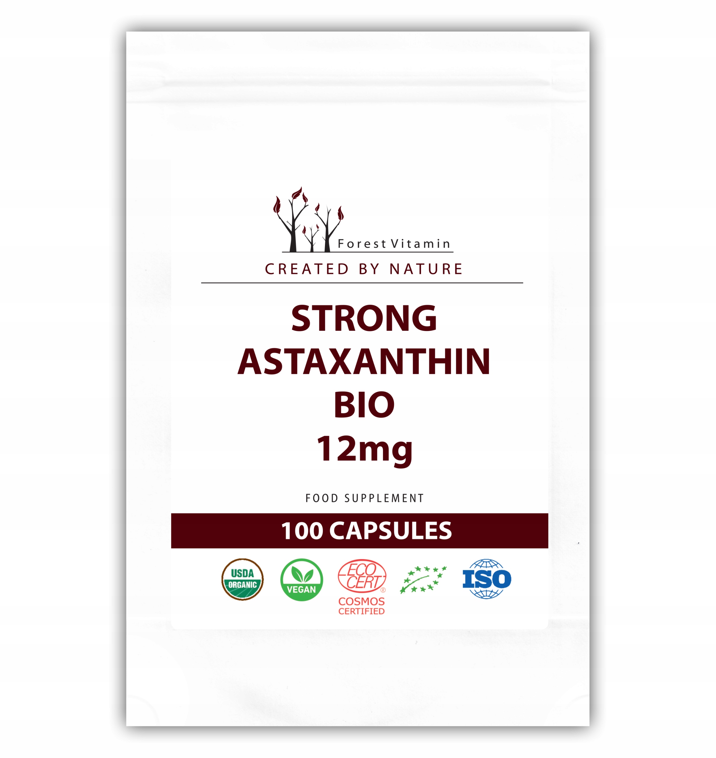

Forest Astaksantyna Naturalna Bio 12mg Algi 100kap