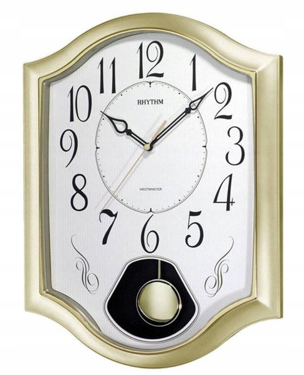 Nástenné Hodiny Rhythm 38 cm Kuranty Westminster