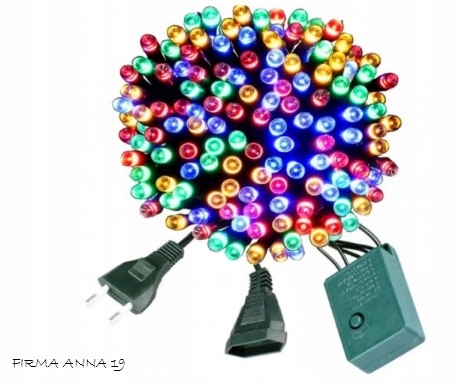 LAMPKI CHOINKOWE KOLOROWE 200 LED MULTIKOLOR