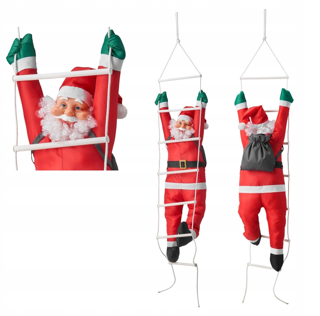 

Mikołaj Świąteczny Na Drabinie Na Komin 155cm