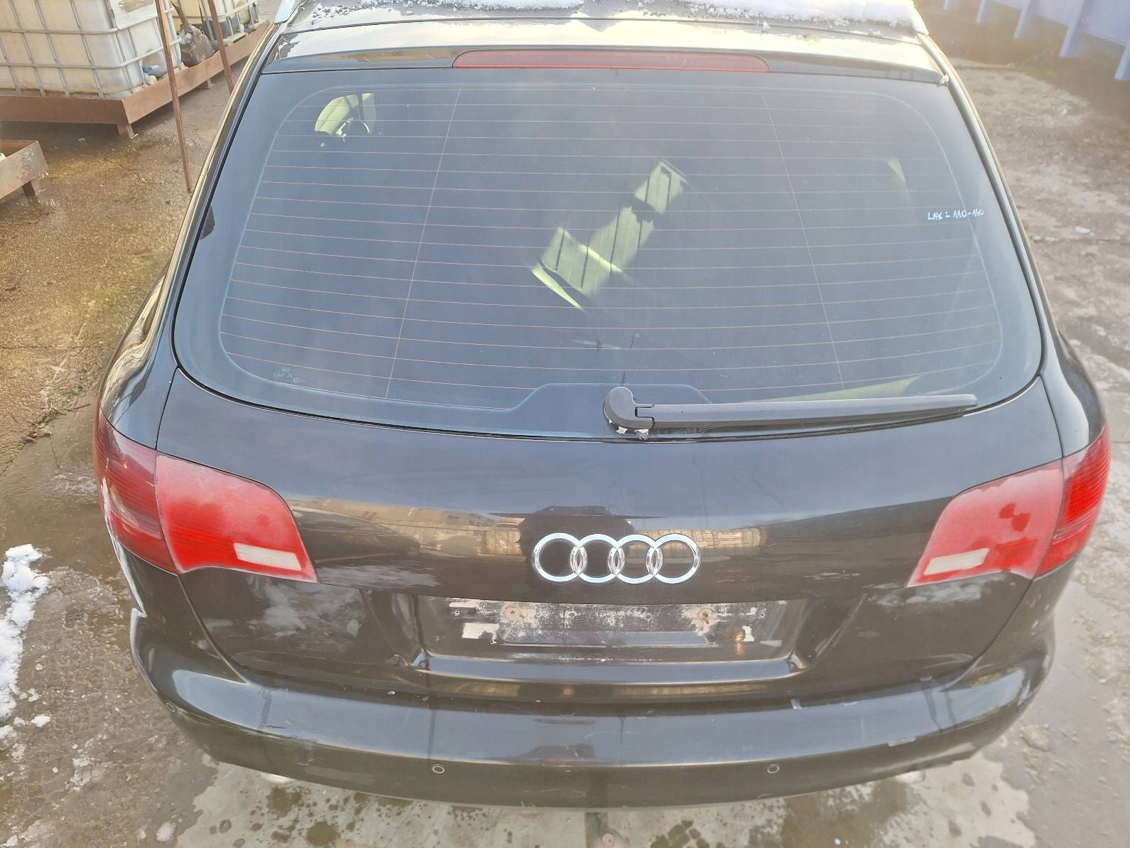 complete rear part AUDI A6 C6 LY9B trunk door boot bumper rear part lights ID: 226317