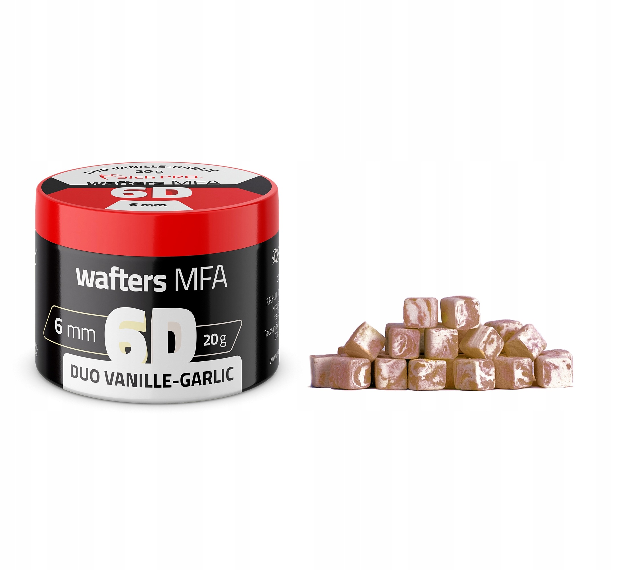 6D Wafters Mfa Duo Vanille-garlic 6x6mm 20g MatchP