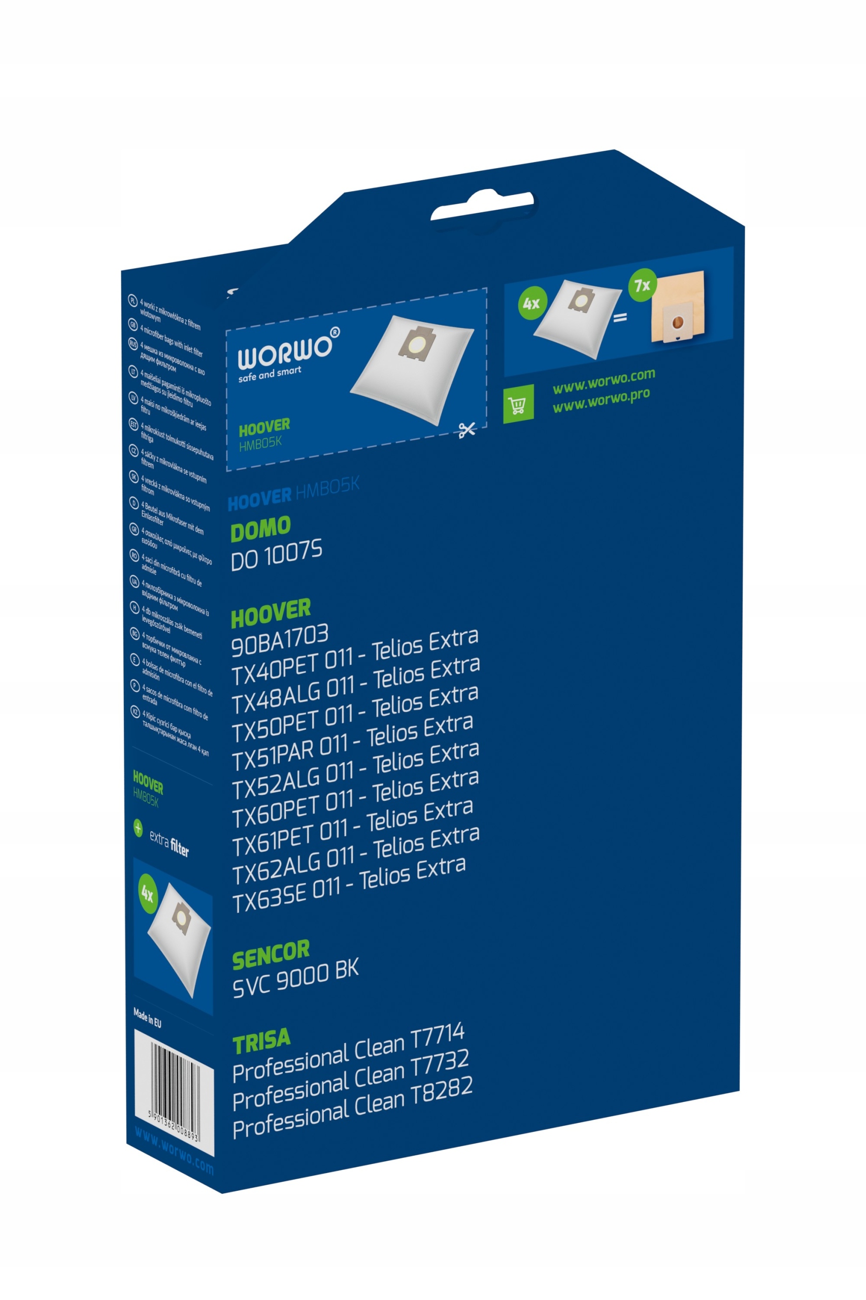 12x worki do HOOVER Telios Extra H81 SENCOR TRISA Model HMB05X4HOOVER TELIOS EXTRA