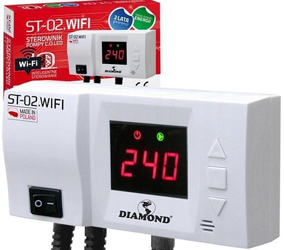 Regulátor Regulátoru Čerpadla C.o. Led Kotlové Pece ST-02 Wifi Antistop (CS-07)